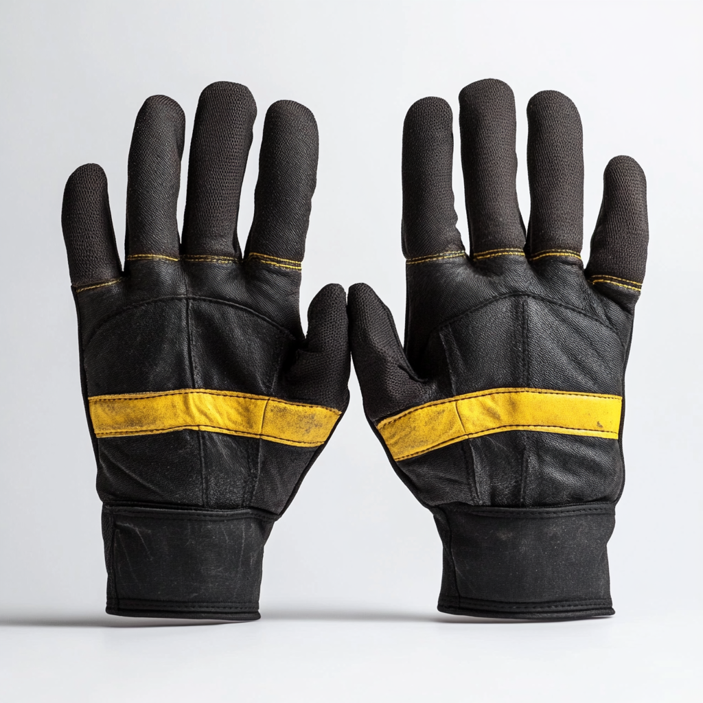 Quvon BBQ Gloves - 1472°F Extreme Heat Resistant Oven Gloves - EN407 Certified Aramid Fiber - Five-Finger Flexible Grip for Grilling, Baking & Smoker - Black